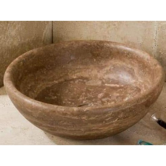 Çanak Noçe Traverten Lavabo