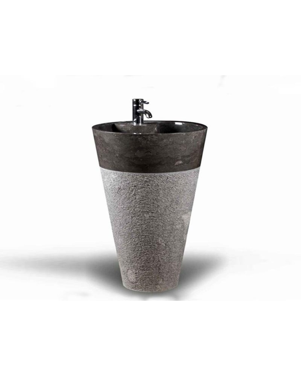 Tarama Siyah Mermer Dikey Lavabo