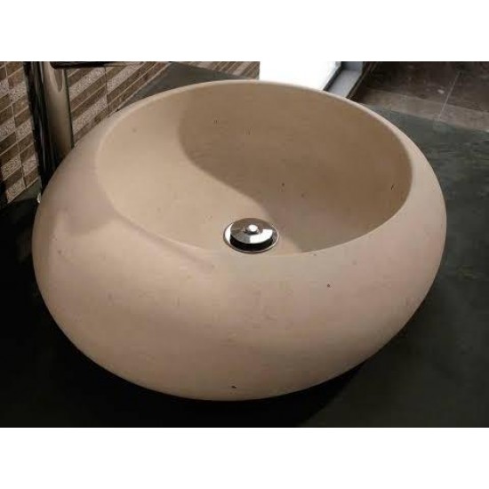 Bombeli Yanık Limra Mermer Lavabo