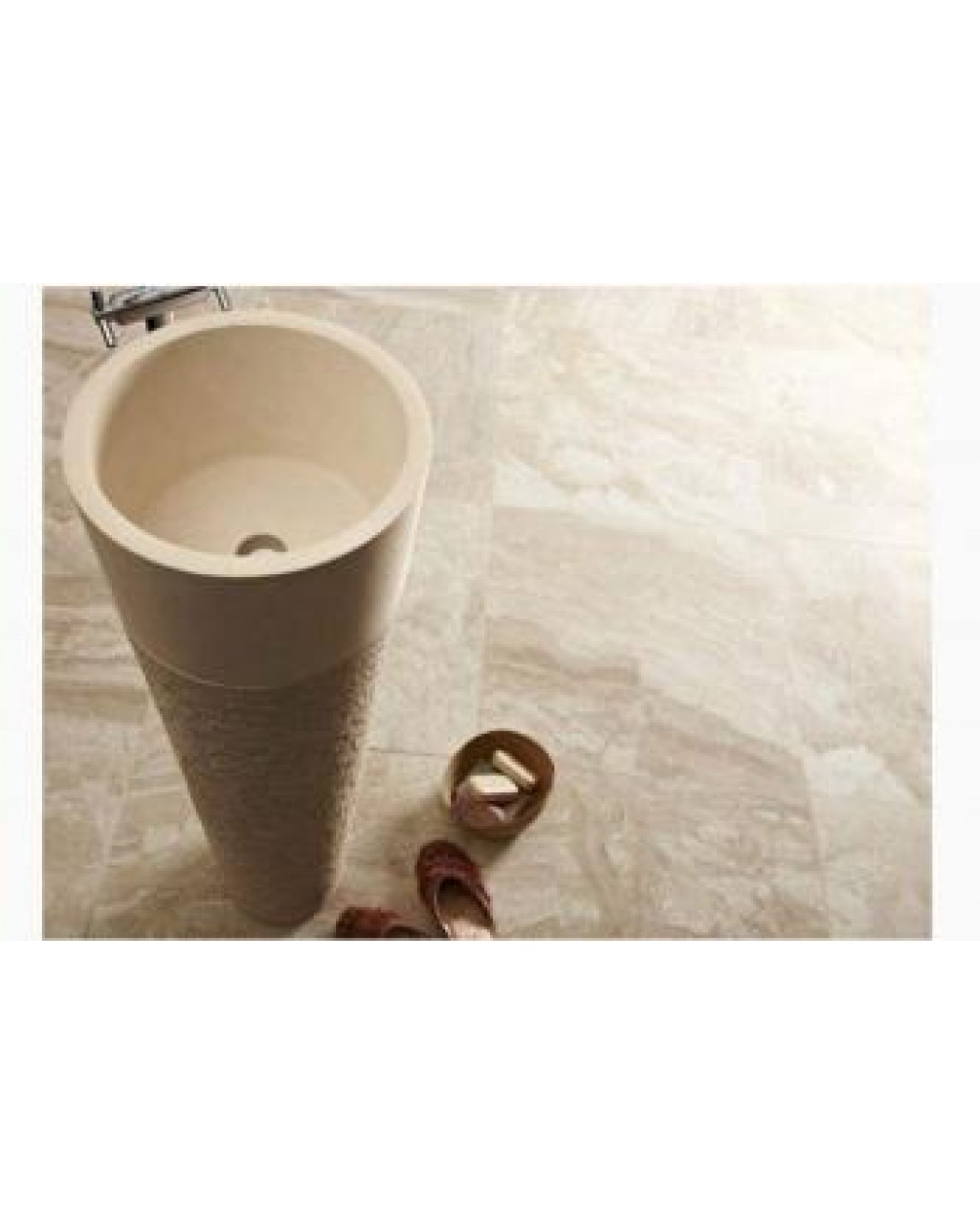 Taramalı Limra Mermer Dikey Lavabo