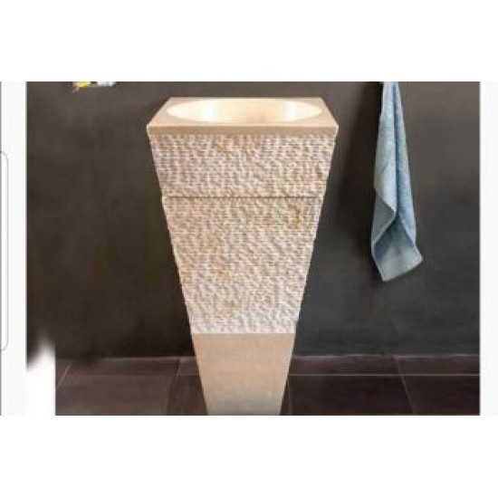 Tarama Bej Mermer Dikey Lavabo